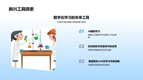 数字教育工具讲解PPT模板