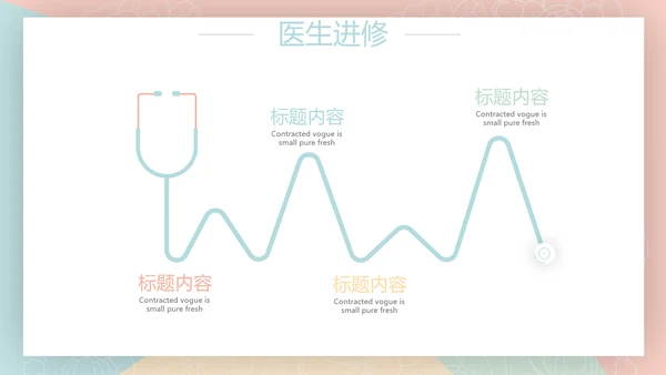 简约大方护理医疗工作汇报动态PPT模板