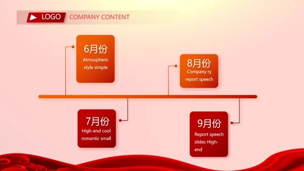 红色喜庆毕业典礼通用动态PPT模板
