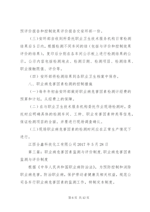 职业病危害因素监测及评价制度 (2).docx