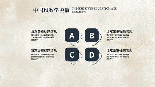 中国风国学传统文化主题教育PPT模板