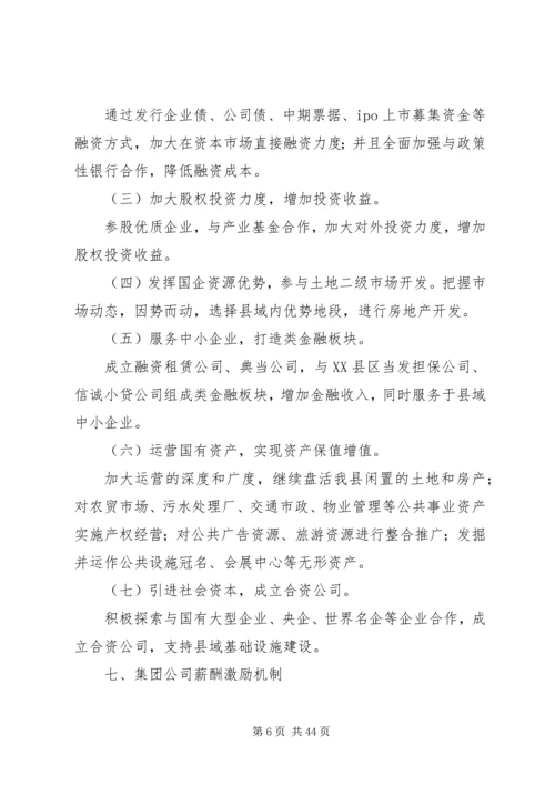 青山控股集团组建方案(定稿).docx