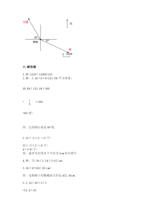 人教版六年级上册数学期末测试卷含答案（典型题）.docx