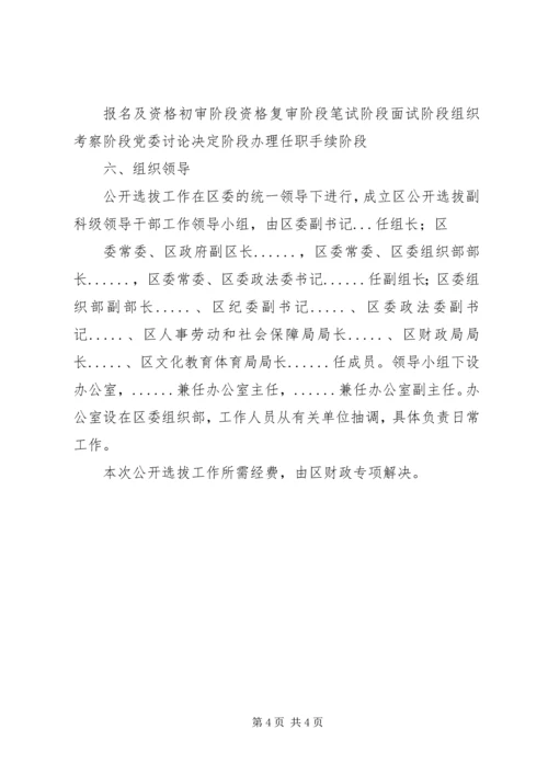 邗江区公开选拔部分区管领导干部工作建议方案 (4).docx