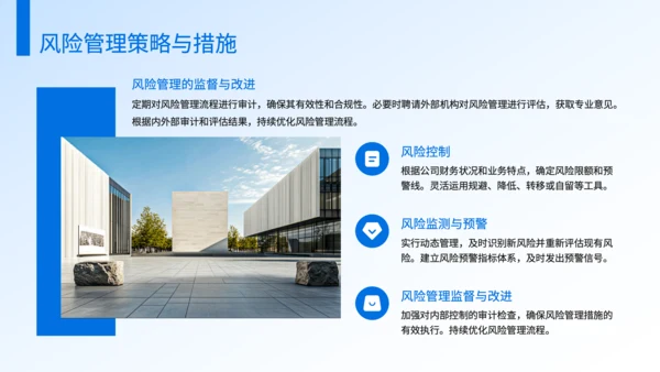 蓝色商务风保险公司风险管理工作规划PPT