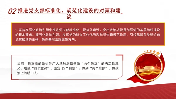 2024党支部标准化规范化建设面临的问题和对策ppt课件