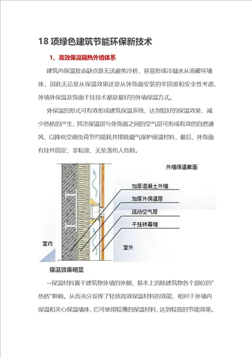 18项绿色建筑节能环保新技术共22页