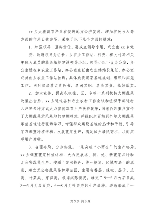 大棚蔬菜种植调研报告 (2).docx