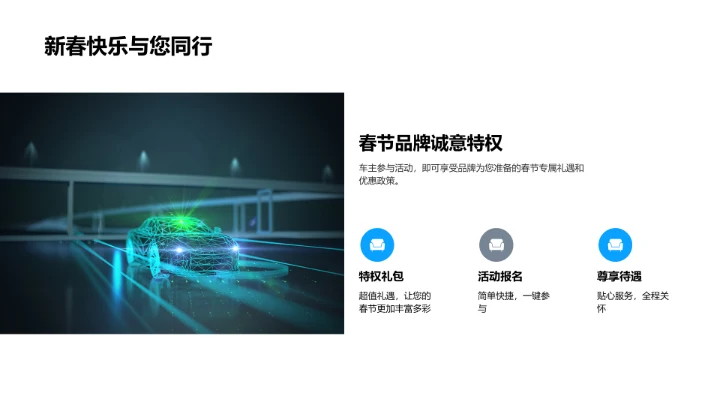 春节出行优惠PPT模板