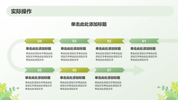 绿色小清新保研夏令营面试自我介绍PPT模板