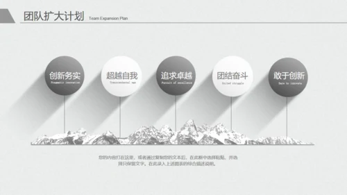 极简灰白年度工作总结报告通用PPT模板