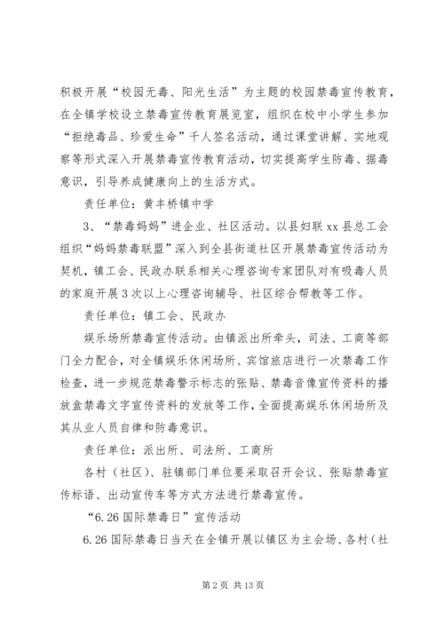 乡镇禁毒宣传月活动方案_1.docx