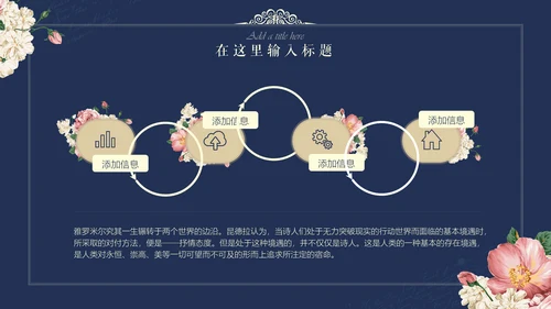 文艺韩范唯美花卉女性工作汇报通用PPT模板