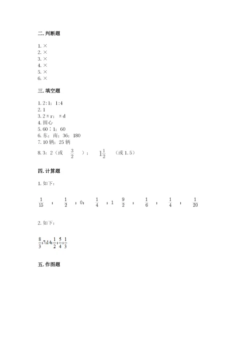 小学数学六年级上册期末测试卷及答案【易错题】.docx
