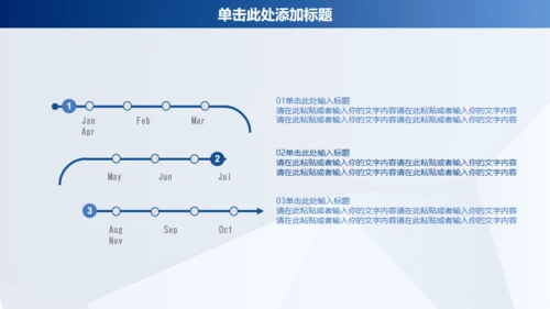 蓝色商务年终工作汇报通用PPT模板