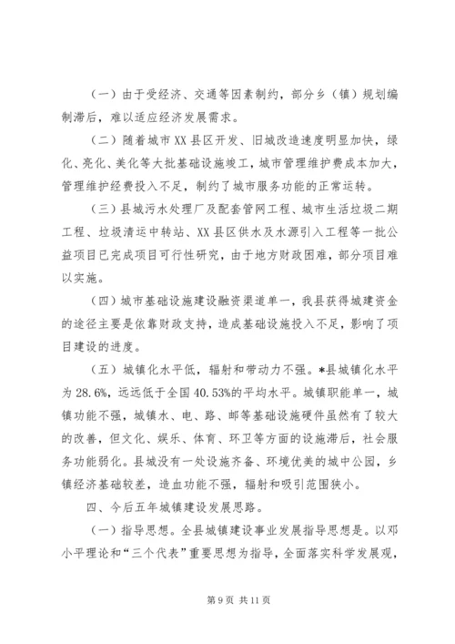 城市建设与管理工作汇报材料.docx