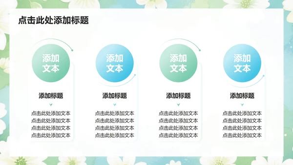 绿色小清新风开学自我介绍汇报PPT模板