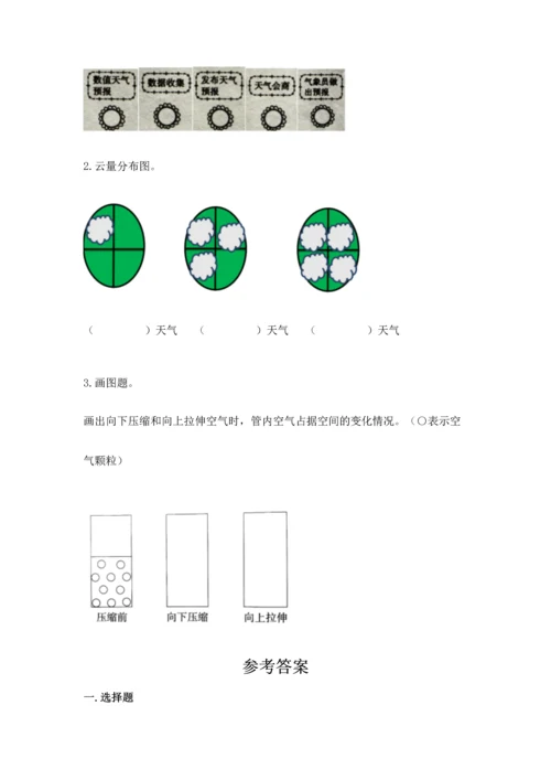 教科版三年级上册科学《期末测试卷》含解析答案.docx