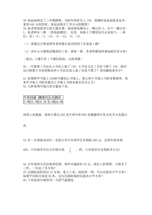 小升初数学应用题50道及参考答案1套.docx