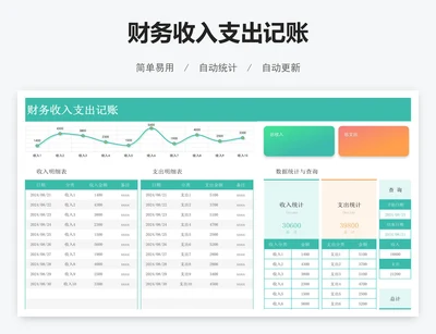 财务收入支出记账