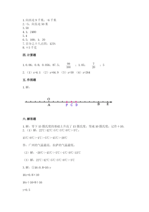 北京版小学六年级下册数学期末综合素养测试卷【全优】.docx