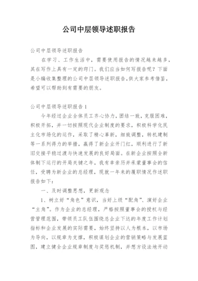 公司中层领导述职报告.docx