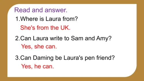 Module 5 Unit 1 Can you be my  Chinese pen friend?