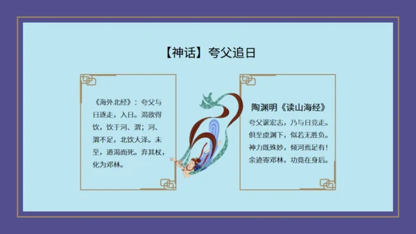山海经神话故事通用PPT模板