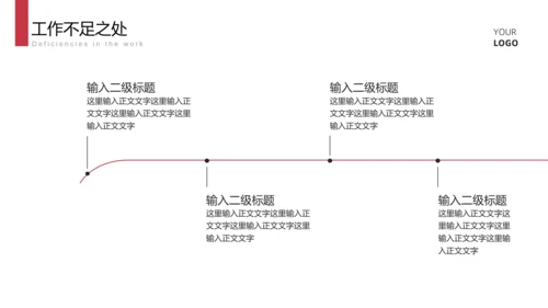 白色简约总结汇报PPT模板