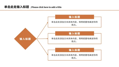 橘色工作汇报总结ppt模板