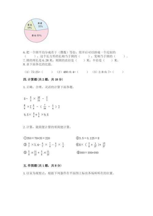 人教版数学六年级上册期末测试卷含答案ab卷.docx