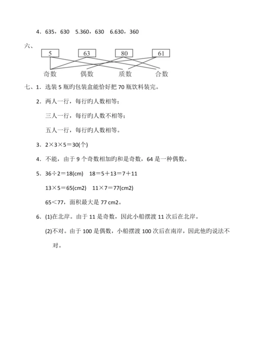 2023年人教版五年级数学下册全套单元测试题及答案.docx