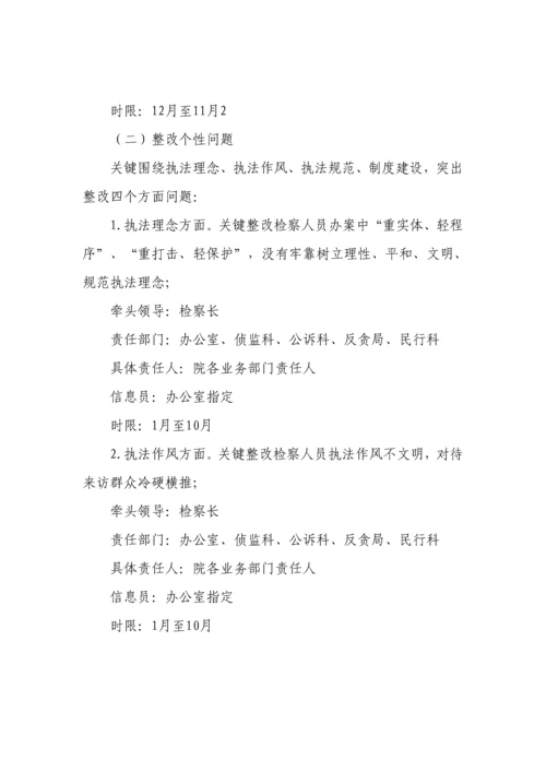 洛隆县人民检察院综合规范司法行为专项整治实施专业方案.docx