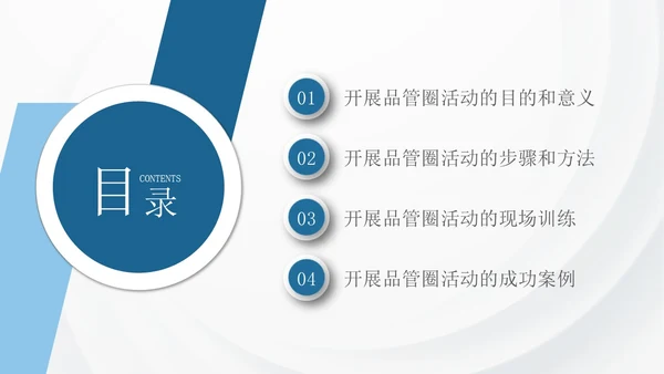 深蓝色微粒体风品管圈活动在护理质量管理中的应用PPT模板品管圈医疗质量管理品管圈