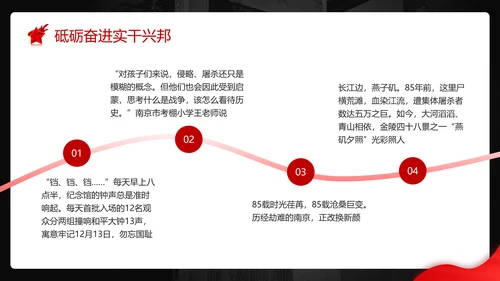 不忘历史南京大屠杀PPT模板