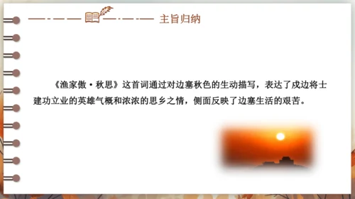 12 词四首——渔家傲·秋思 课件(共29张PPT) 2024-2025学年语文部编版九年级下册