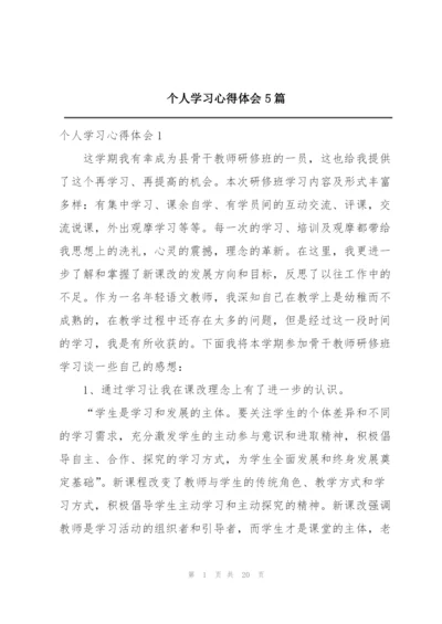 个人学习心得体会5篇.docx