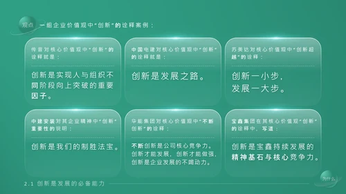 《持续创新》企业文化培训课件通用PPT模板