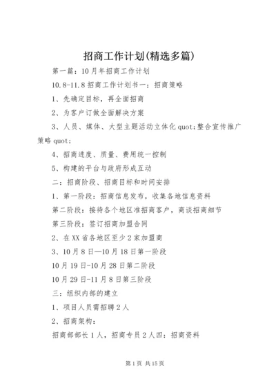 招商工作计划(精选多篇).docx