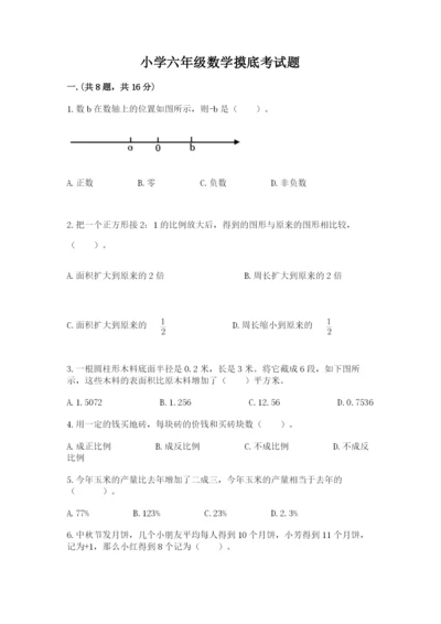 小学六年级数学摸底考试题含完整答案（历年真题）.docx