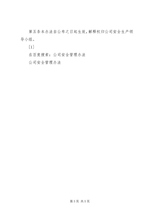公司安全管理办法 (9).docx