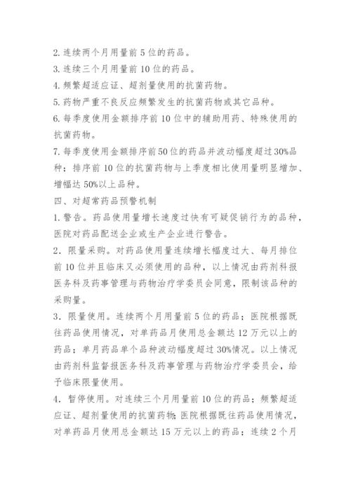 临床用药动态监控和超常预警制度.docx
