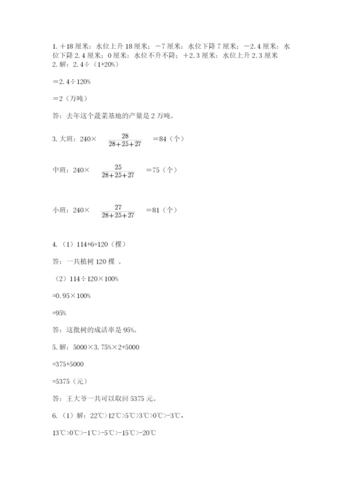 六年级下册数学期末测试卷含完整答案【考点梳理】.docx