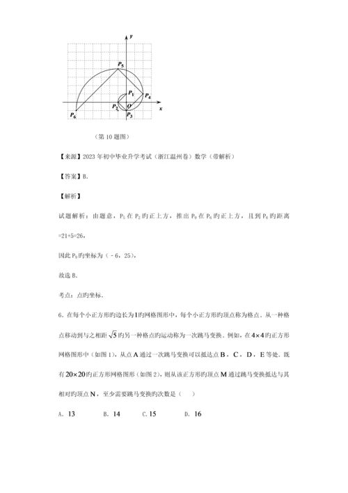 2023年各地市中考规律探索归纳探究题汇总有答案.docx