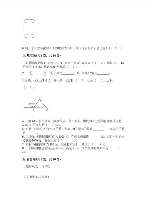 青岛版六年级下册数学期末测试卷及答案【基础+提升】