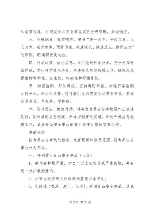 鲤鱼江镇食品药品安全突发事故应急预案 (2).docx