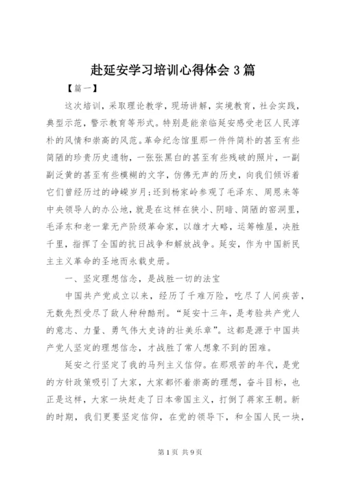 赴延安学习培训心得体会3篇.docx