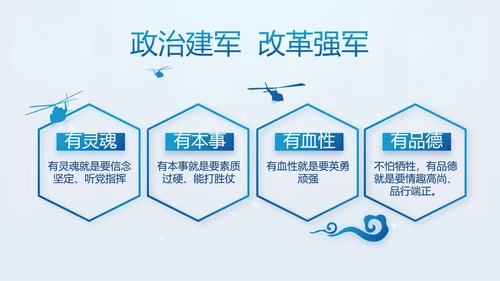 蓝色党支部年终工作计划述职报告PPT