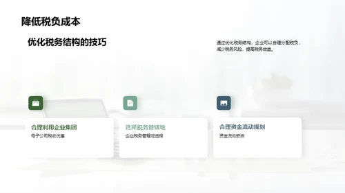 税务筹划和合规管理