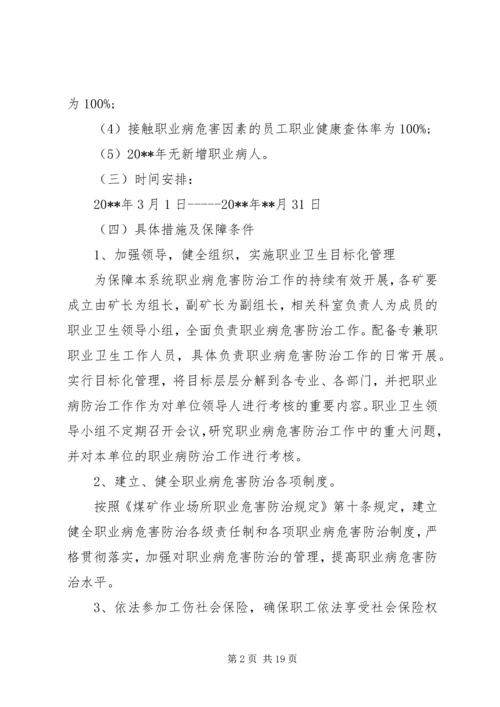 职业病预防实施方案.docx